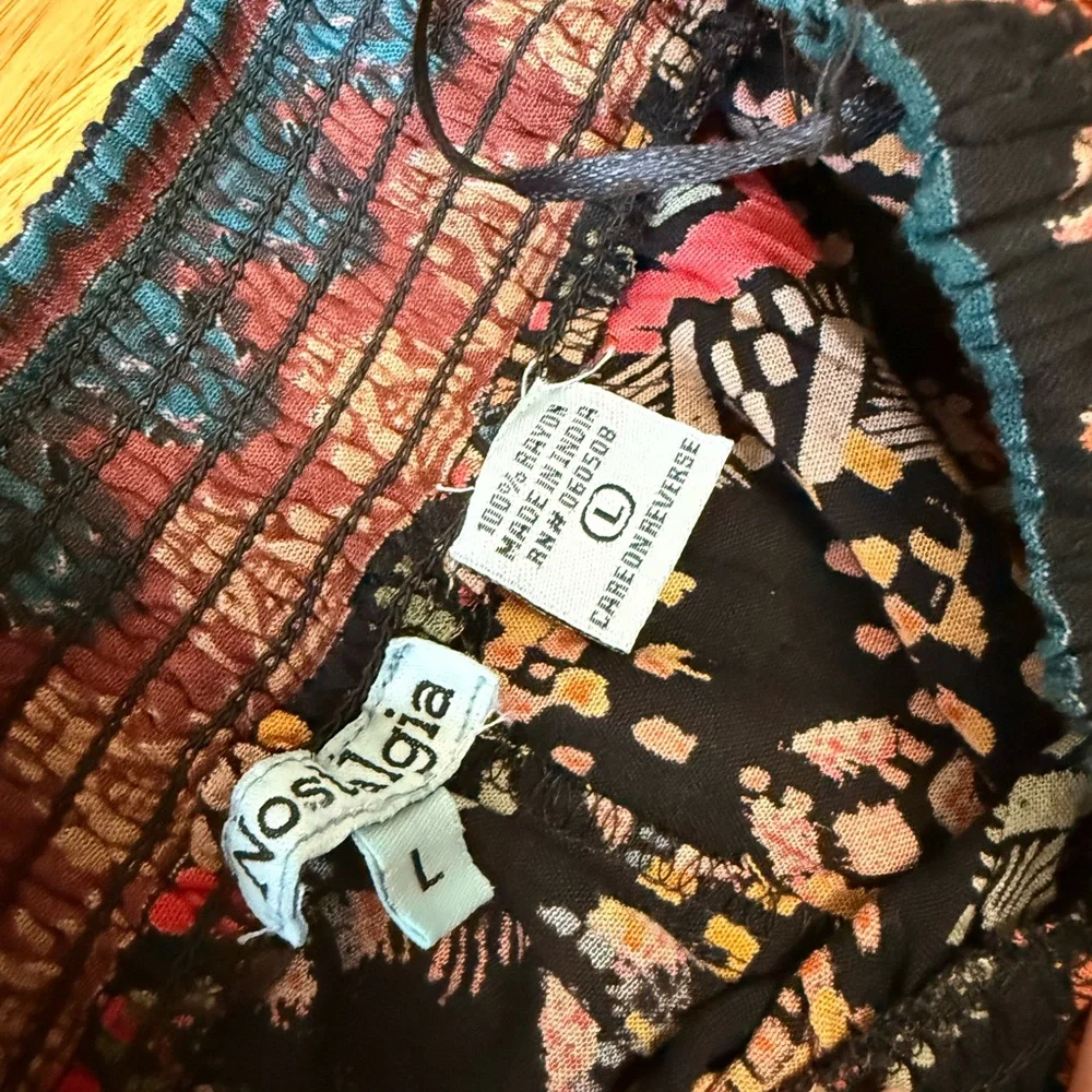 Nostalgia Multicolor Geometric Wide-Leg Pants ( Never Worn) - Picture 6 of 7